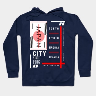 Urban City Design - Japan Tokyo Nagoya Kyoto Osaka Hoodie